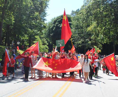 Parade of Flags at 2019 Cleveland One World Day - Chinese